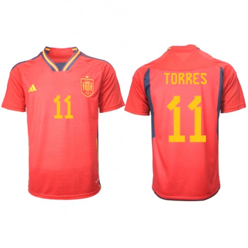 Moški Nogometni dresi Španija Ferran Torres #11 Domači SP 2022 Kratek Rokav